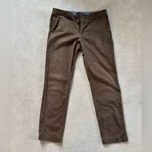 J. Crew Men's 770 Straight Brown Chinos
